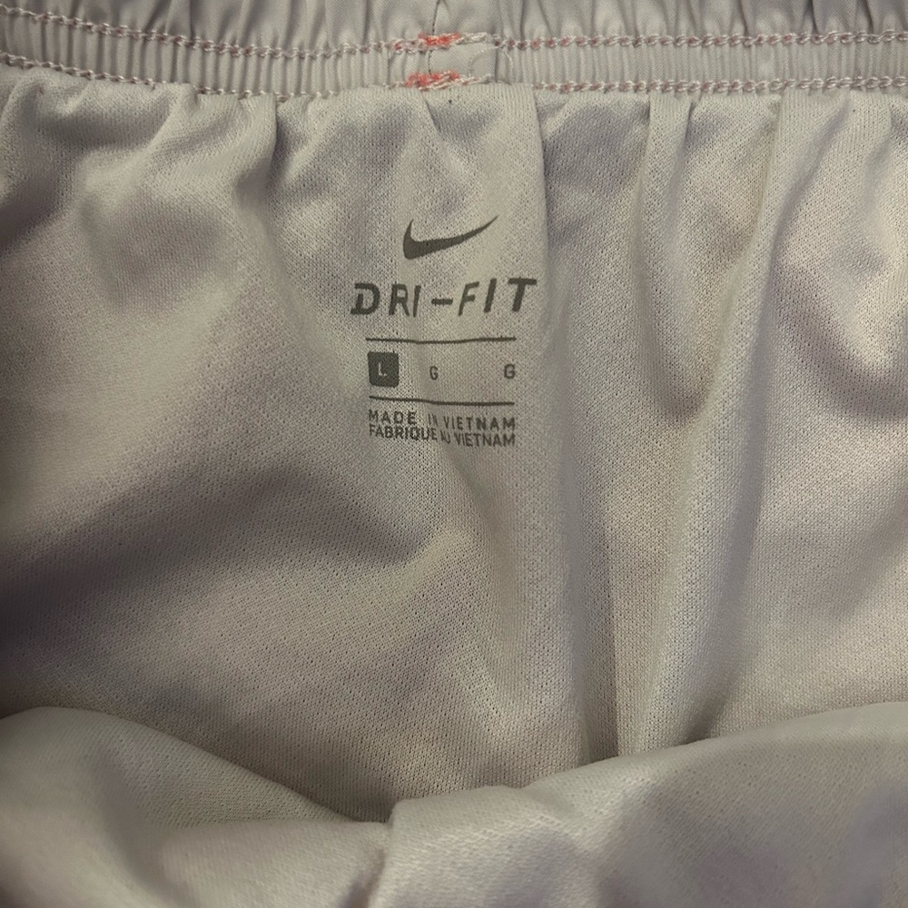 Nike Women's Bright Coral Athletic Shorts - Picture 3 of 3